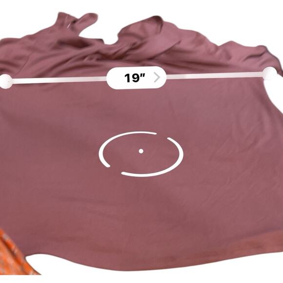 NWT Carmen Marc Valvo Women’s Rose Pink Tunic Top Stretchy Designer Blouse Sz XL - Picture 6 of 6